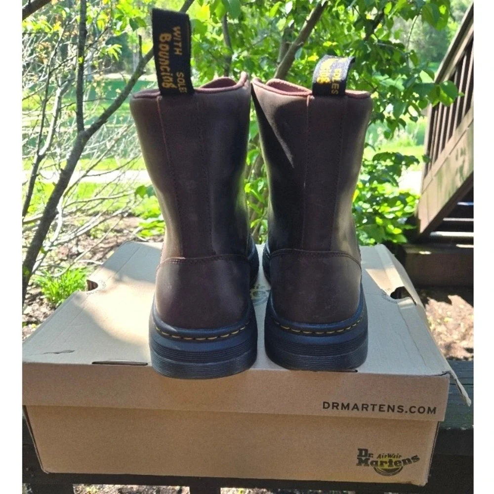Dr.‎ Martens Crewson Dark Brown Crazy Horse Leather Boots Size US Men's 14 New